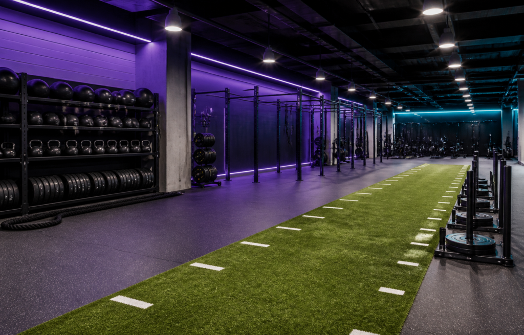 Modern gym functional training area preview